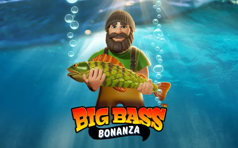Pesca grandes premios en la tragamonedas Big Bass Bonanza disponible en Stake.