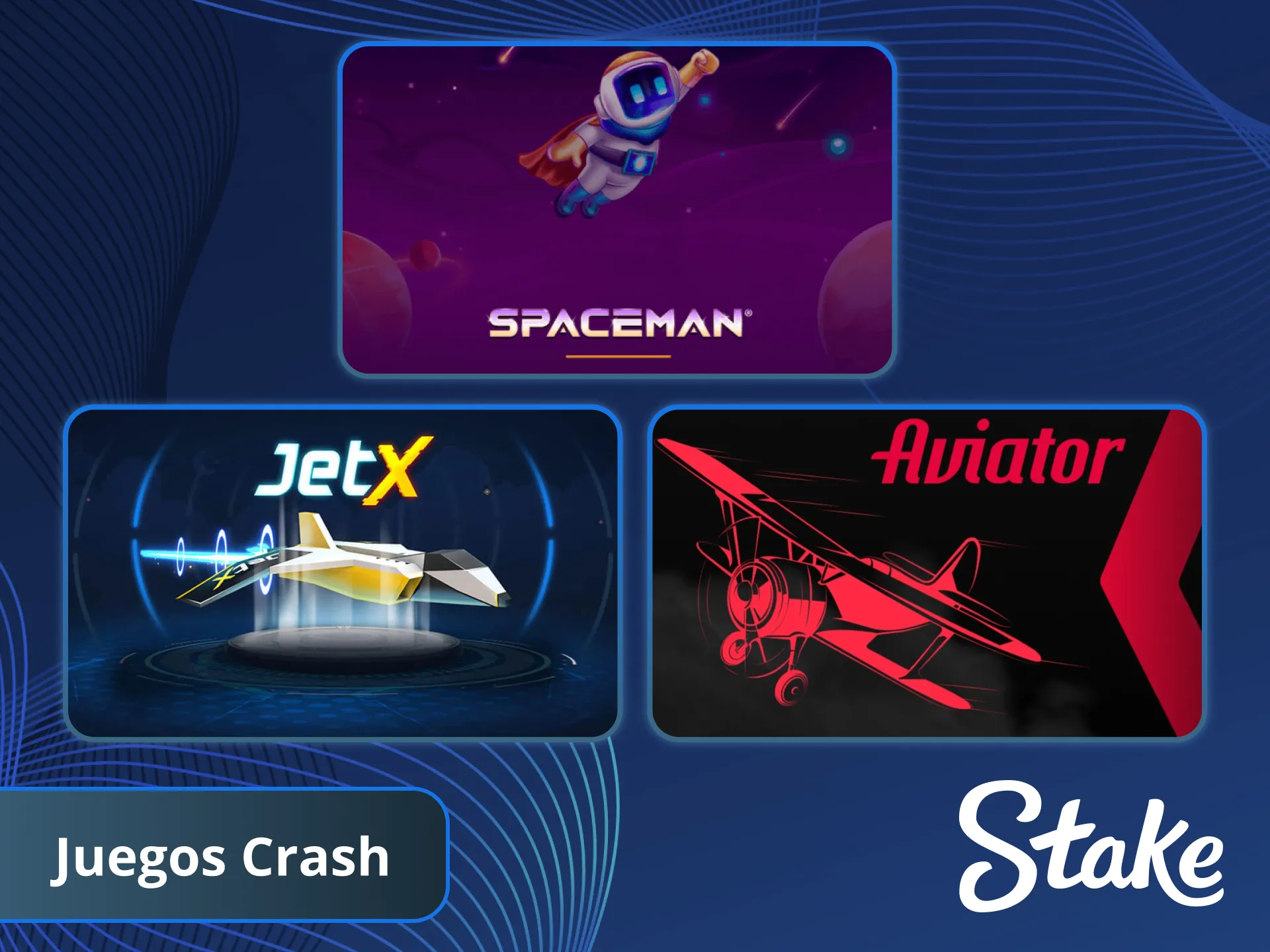 Apuesta tu Bono en emocionantes Juegos Crash dentro de Stake casino.