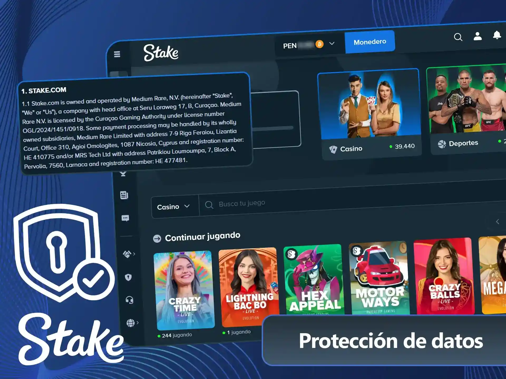 Navegá con total seguridad dentro del sitio oficial Stake ahora mismo.