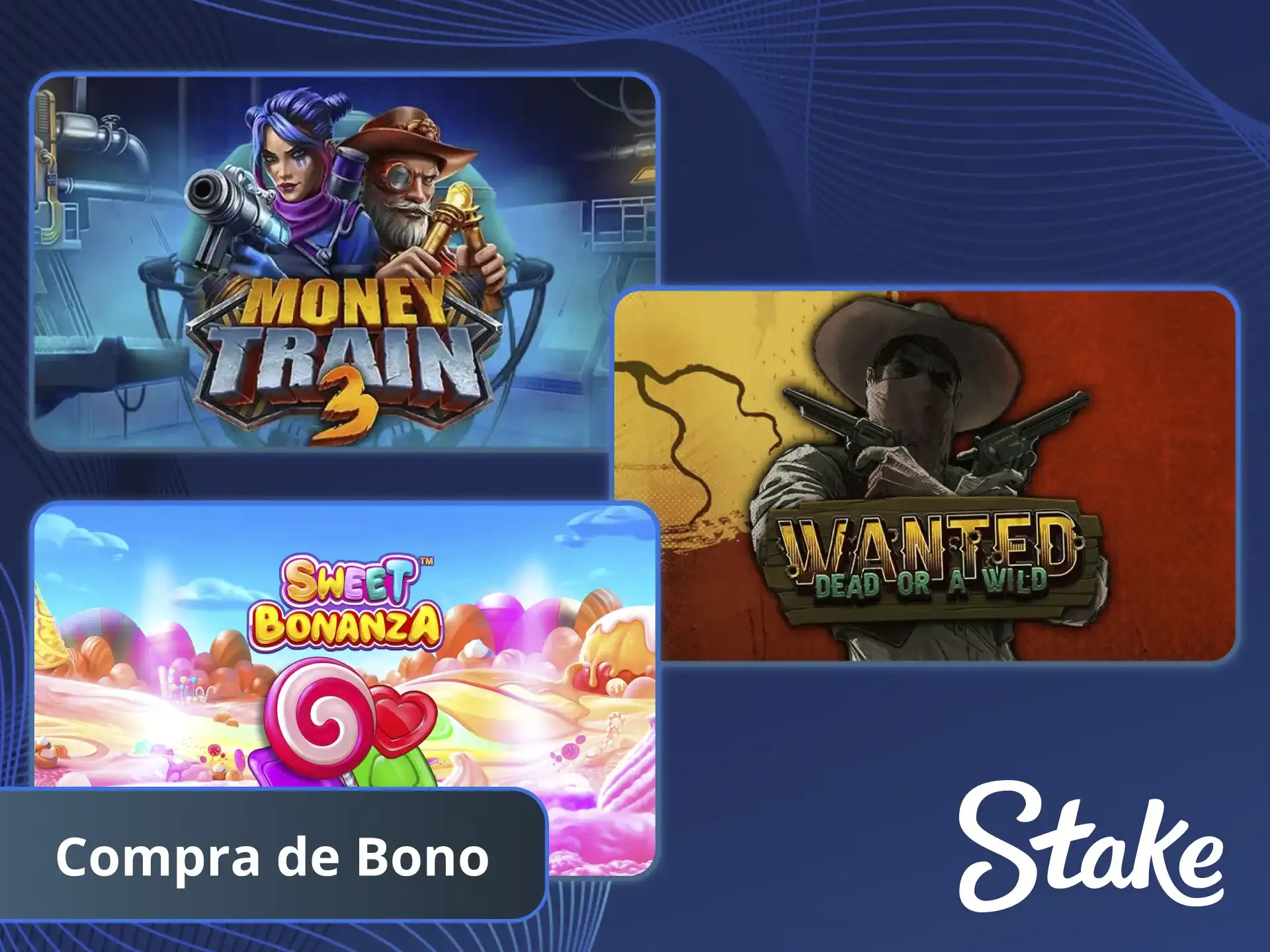 Utiliza la función de Compra de Bono en Stake para obtener giros gratis.